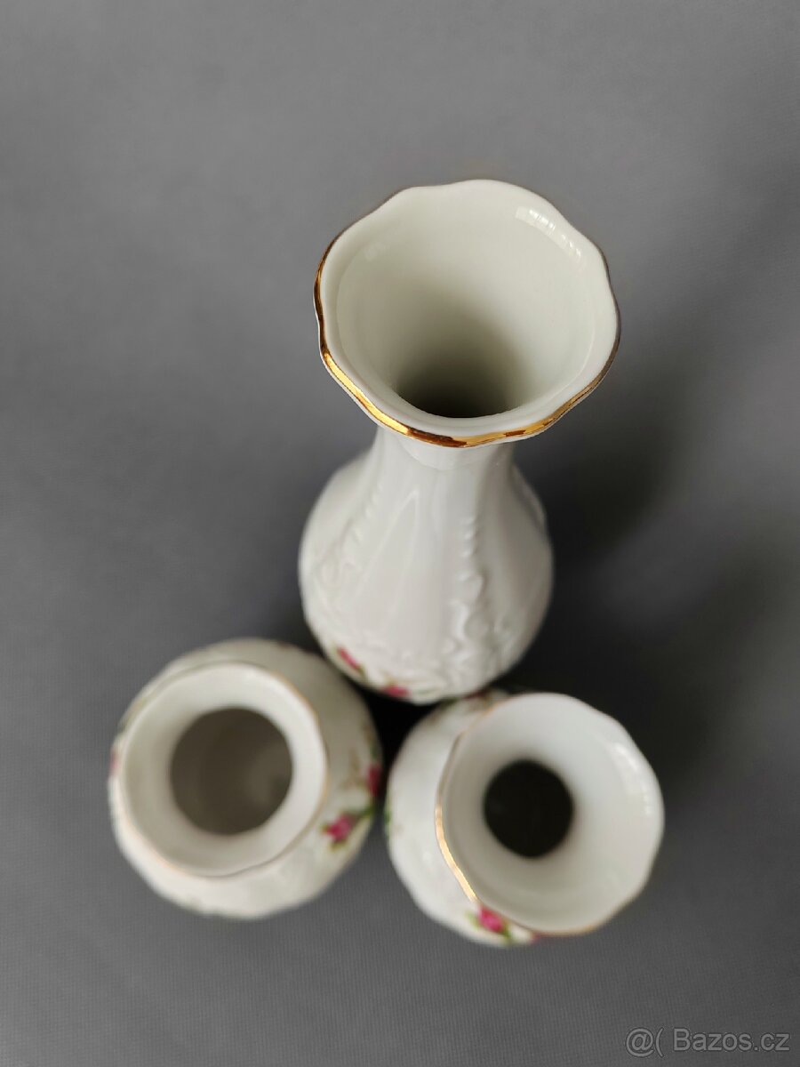 Sada nádherných porcelánových váz Seltmann Weiden "Wien" - 7