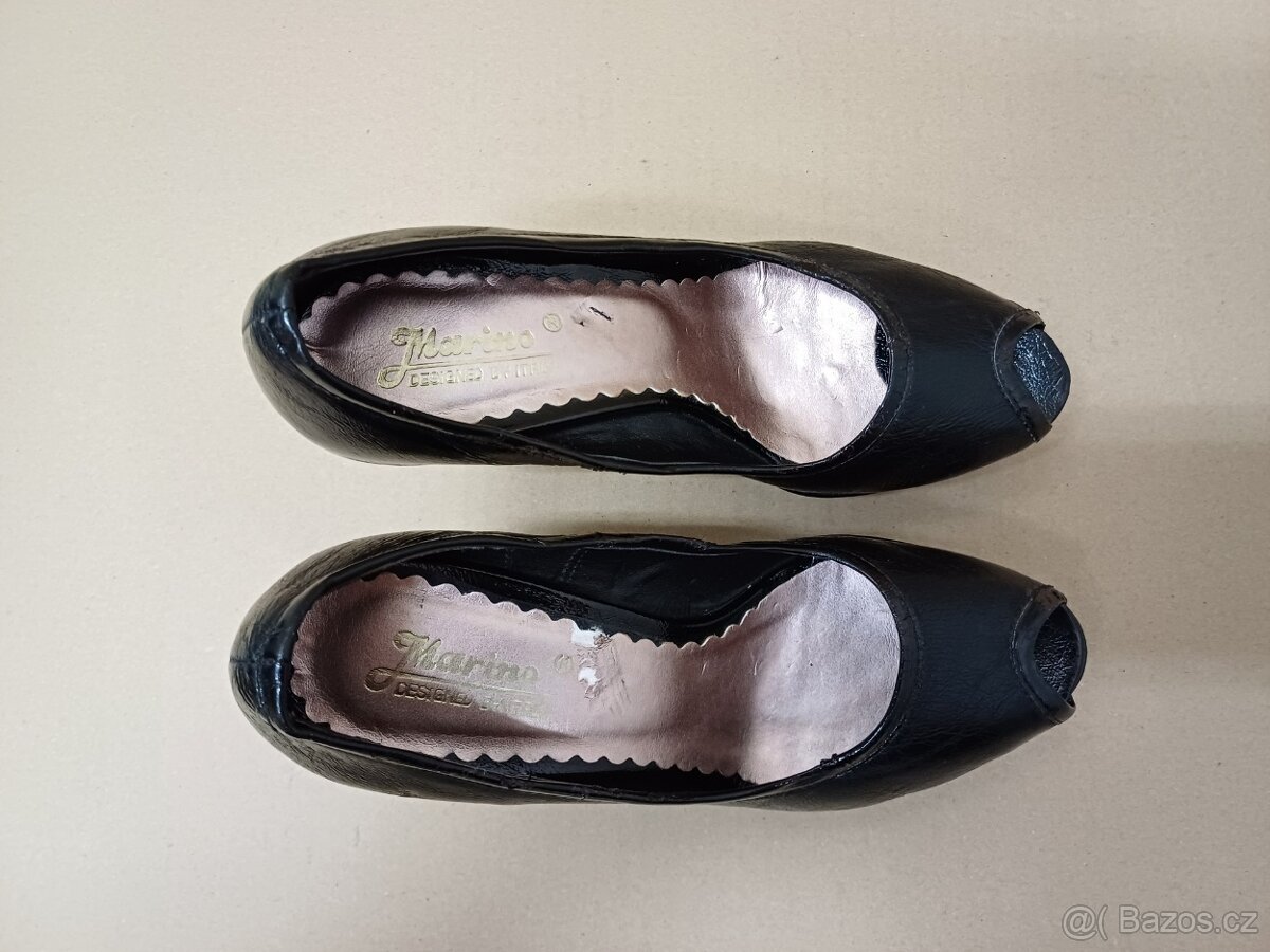 Černé lodičky na platformě vel.36 - 7