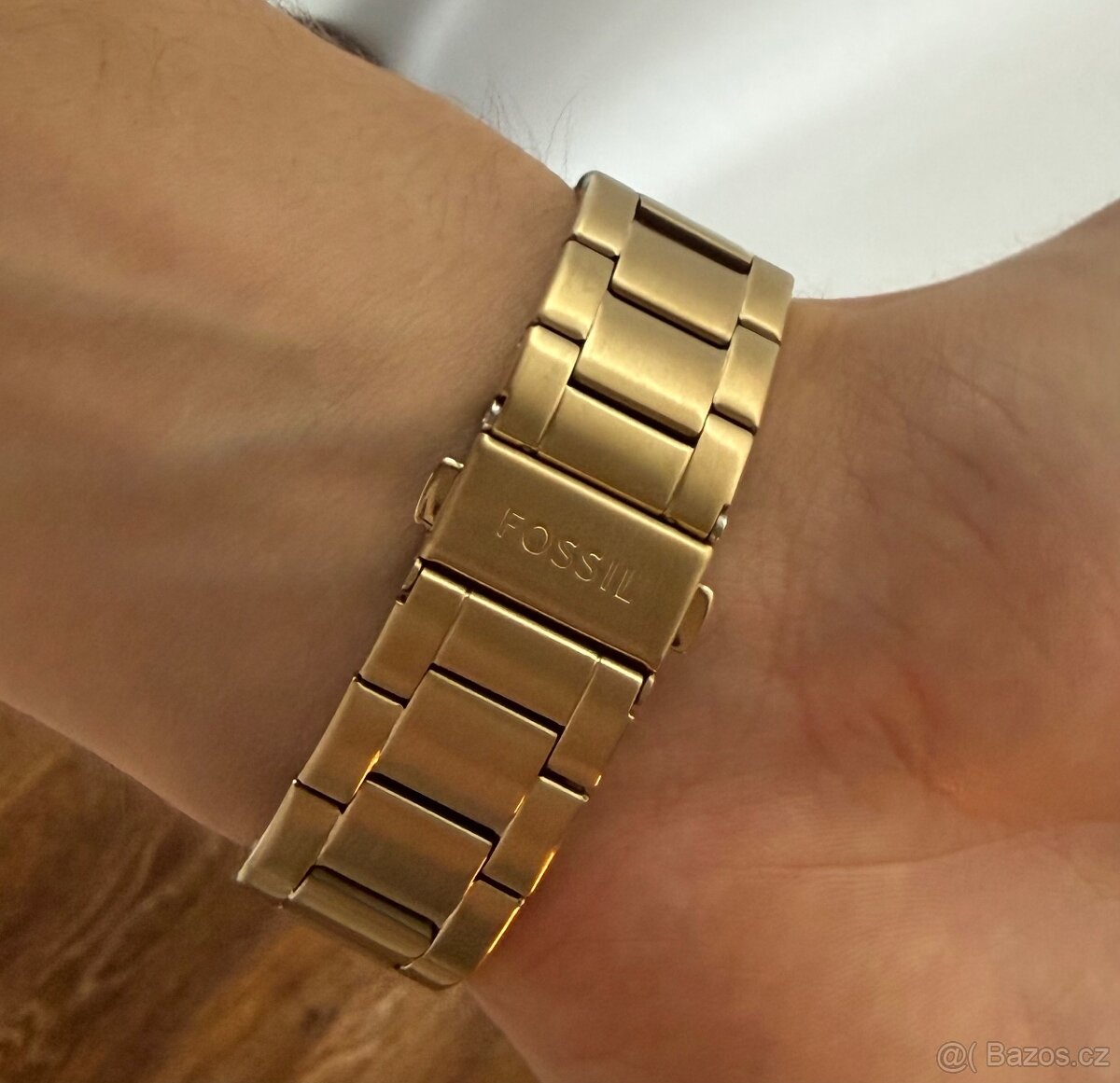 FOSSIL Bannon Chronograf Zlaté,zelený ciferník,set MEN/WOMEN - 7