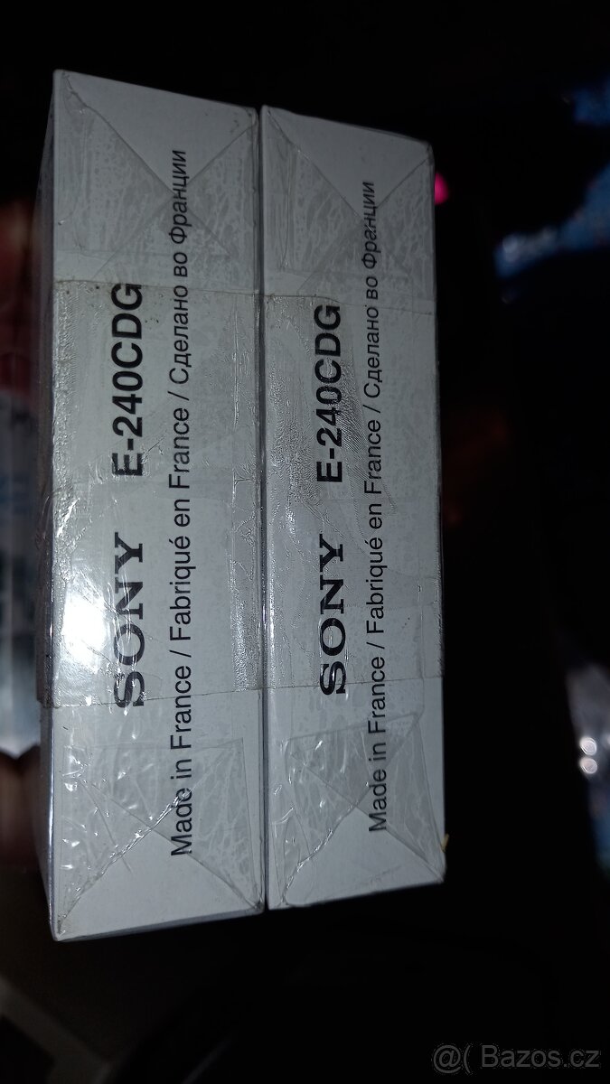 Nové, nerozbalené VHS kazety SONY E-240 CDG Premium - 7