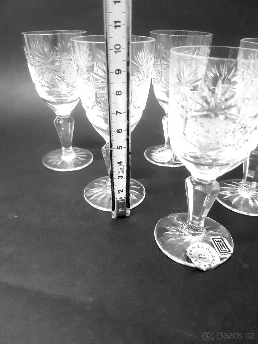 Broušené sklenice 6ks - 7