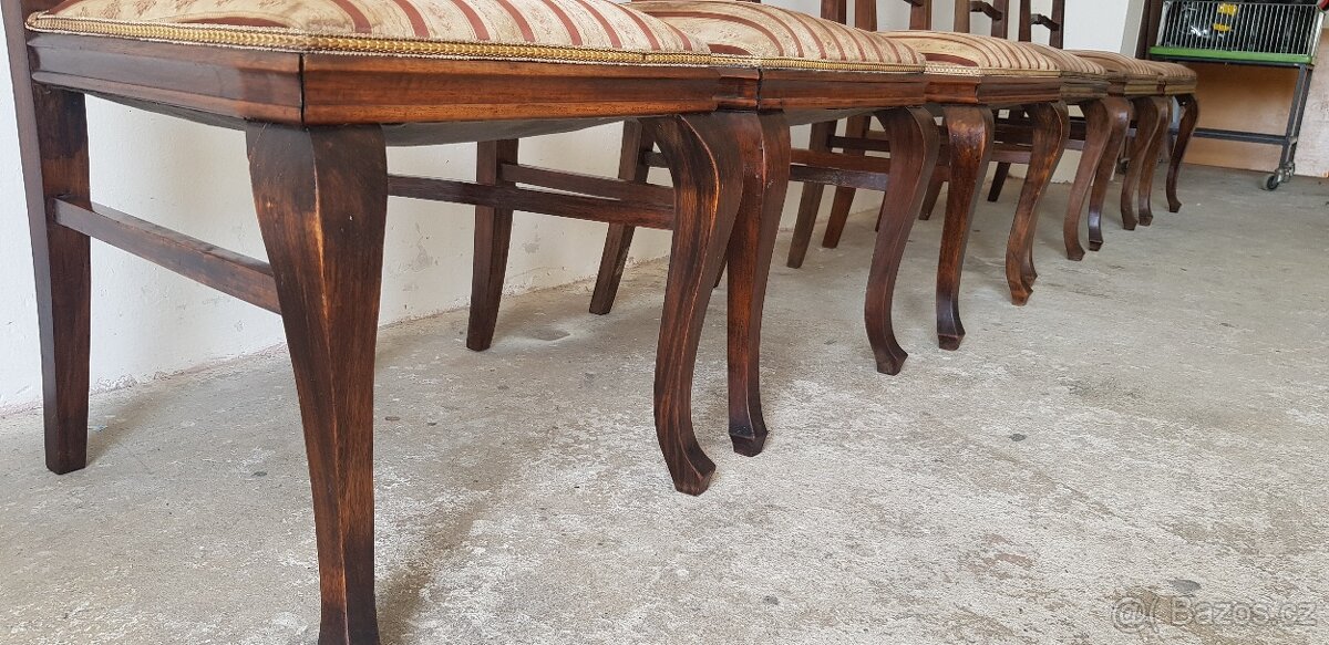 PRODÀM STAROŽITNÉ ŽIDLE-6KS- MASÌVNÌ DUB - 7