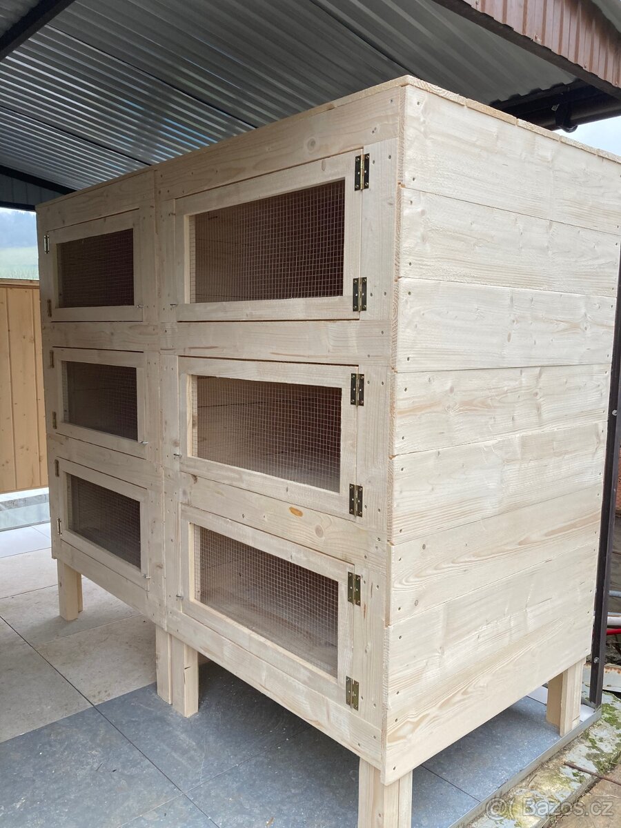 Králíkárna 6ti kotec pro velká plemena - 7