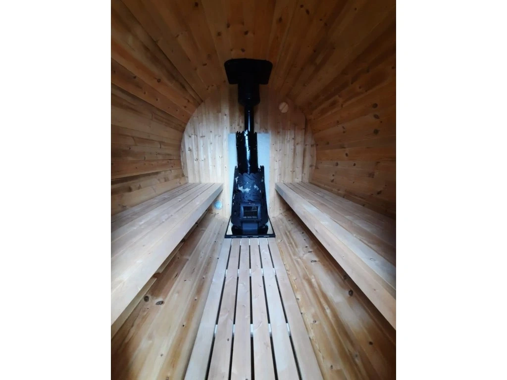 Sudová sauna 2,8x2,1m, Thermowood, smontovaná - 7