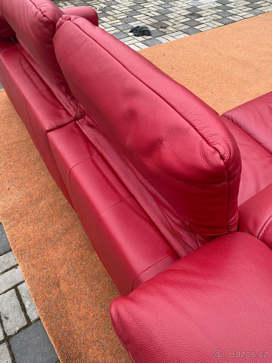 Kožená rohová souprava Himolla s Rodokmenem - 7