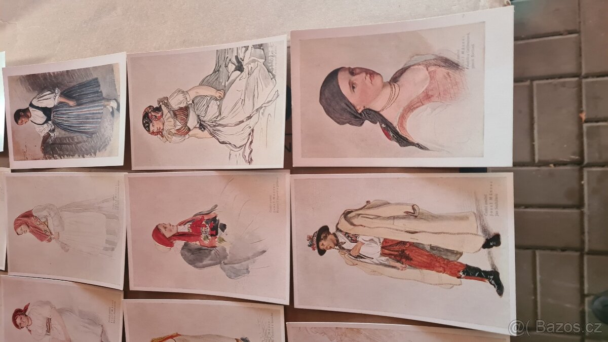 Prodám staré pohledy Josef Mánes - 7