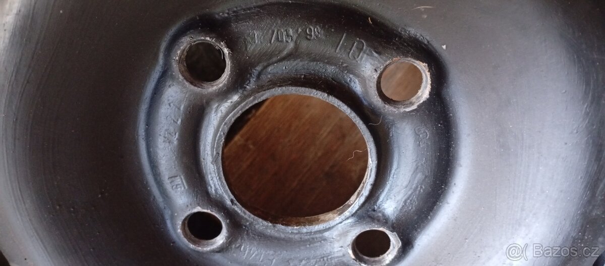 5 ks ORIGO LITÝCH KOL 4x100R14 z OPEL+185/60letní pneu R14 - 7