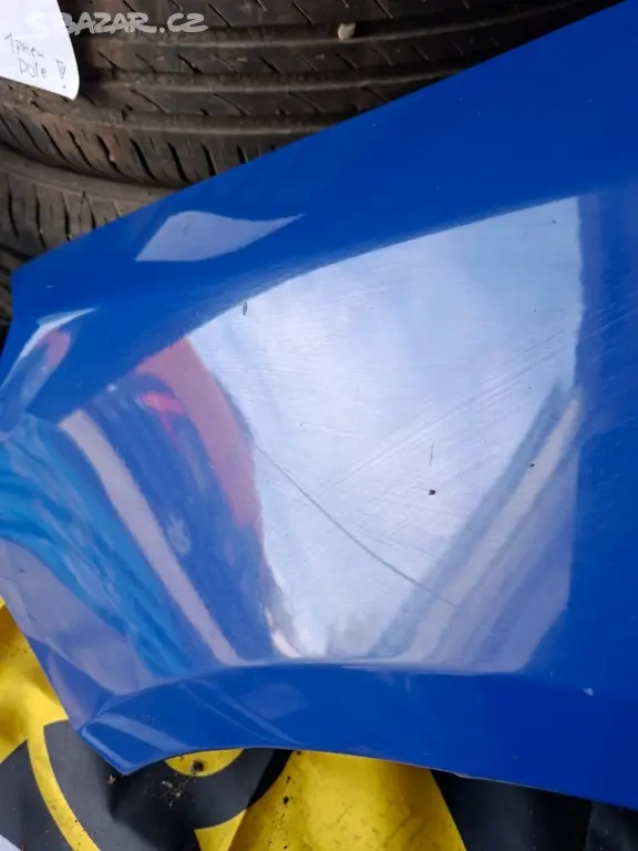 Levý přední blatník škoda fabia 2 , předface modrý - 7