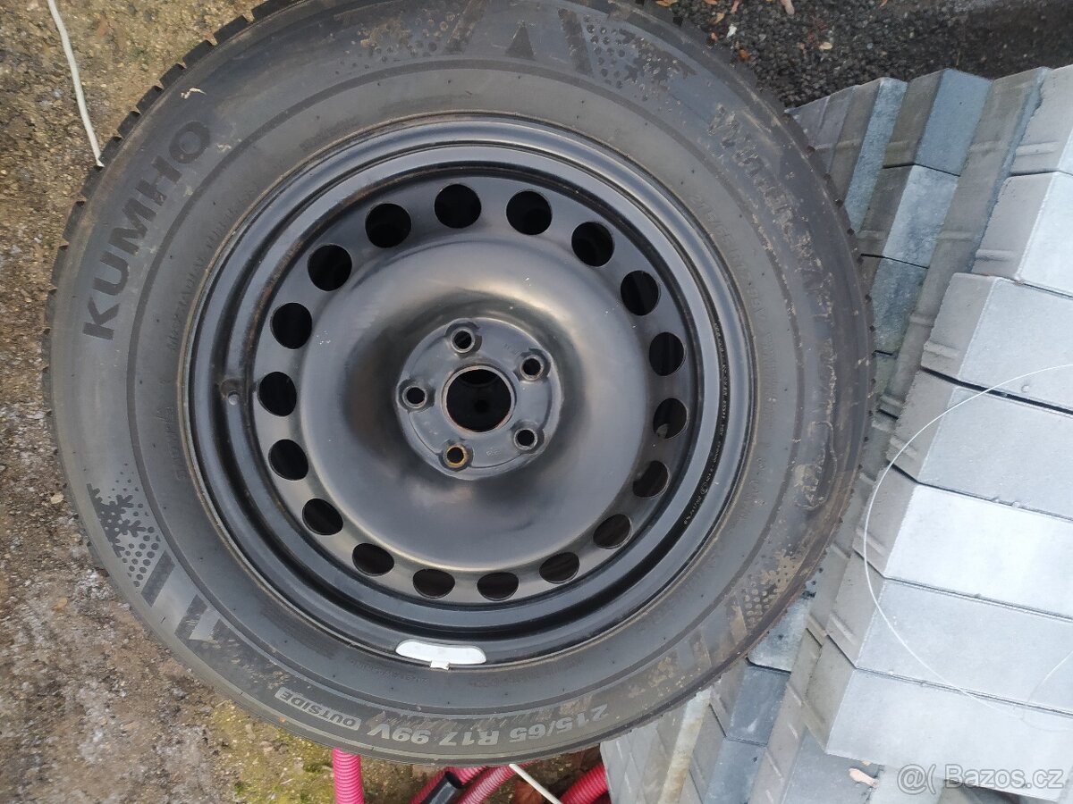 KOLA ŠKODA KODIAG-R17+ZIMNÍ PNEU KUMHO 215/65/R17 - 4ks - 7