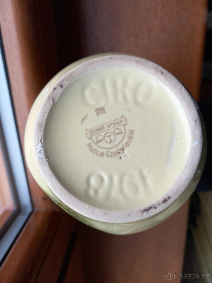 keramická váza 1978 - Ditmar-Urbach - nepoškozená - 7