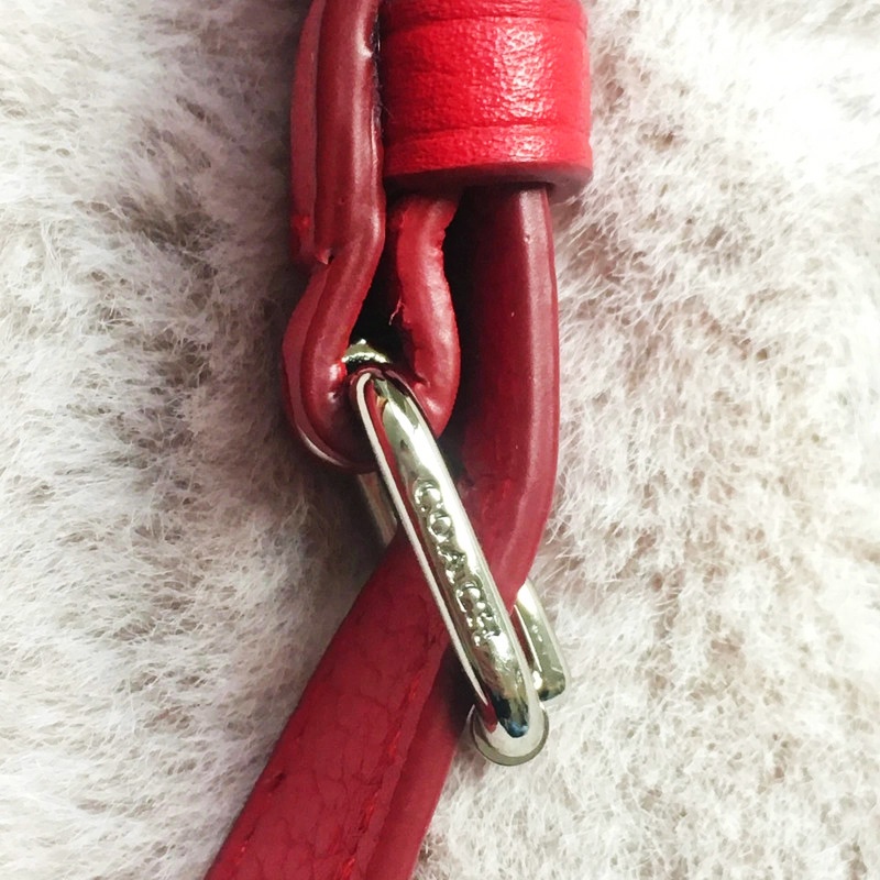 Sytě červená kabelka Coach - 7