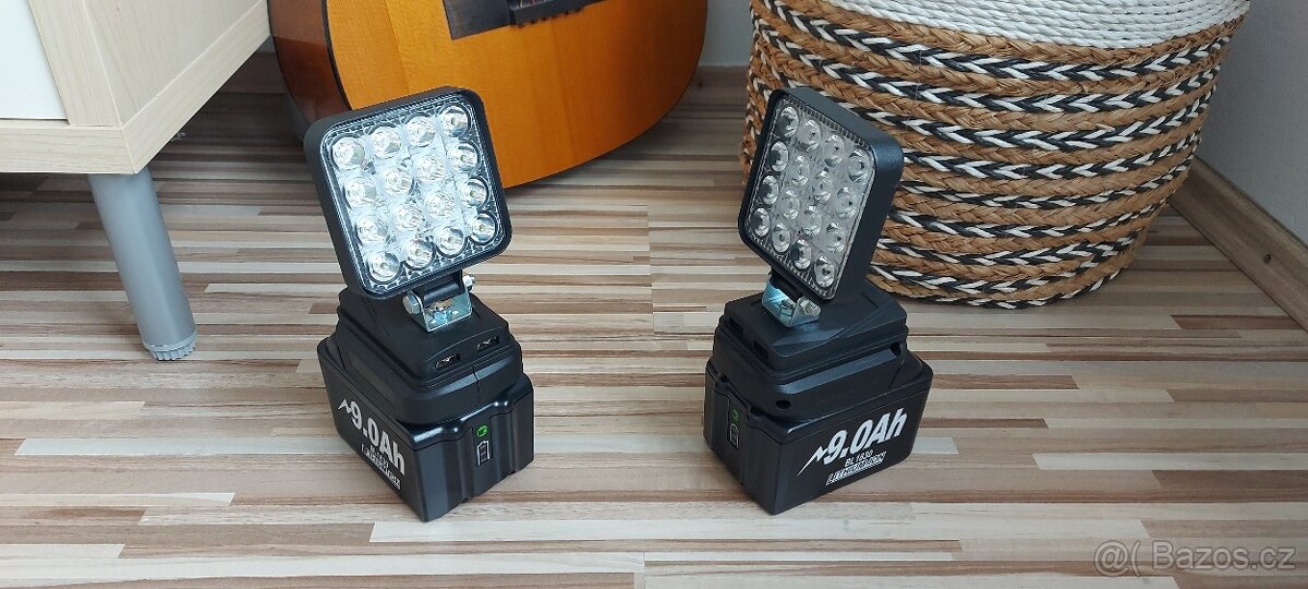 Led světlo,pro Aku Makita 4palcový přenosný reflektor,2x USB - 7