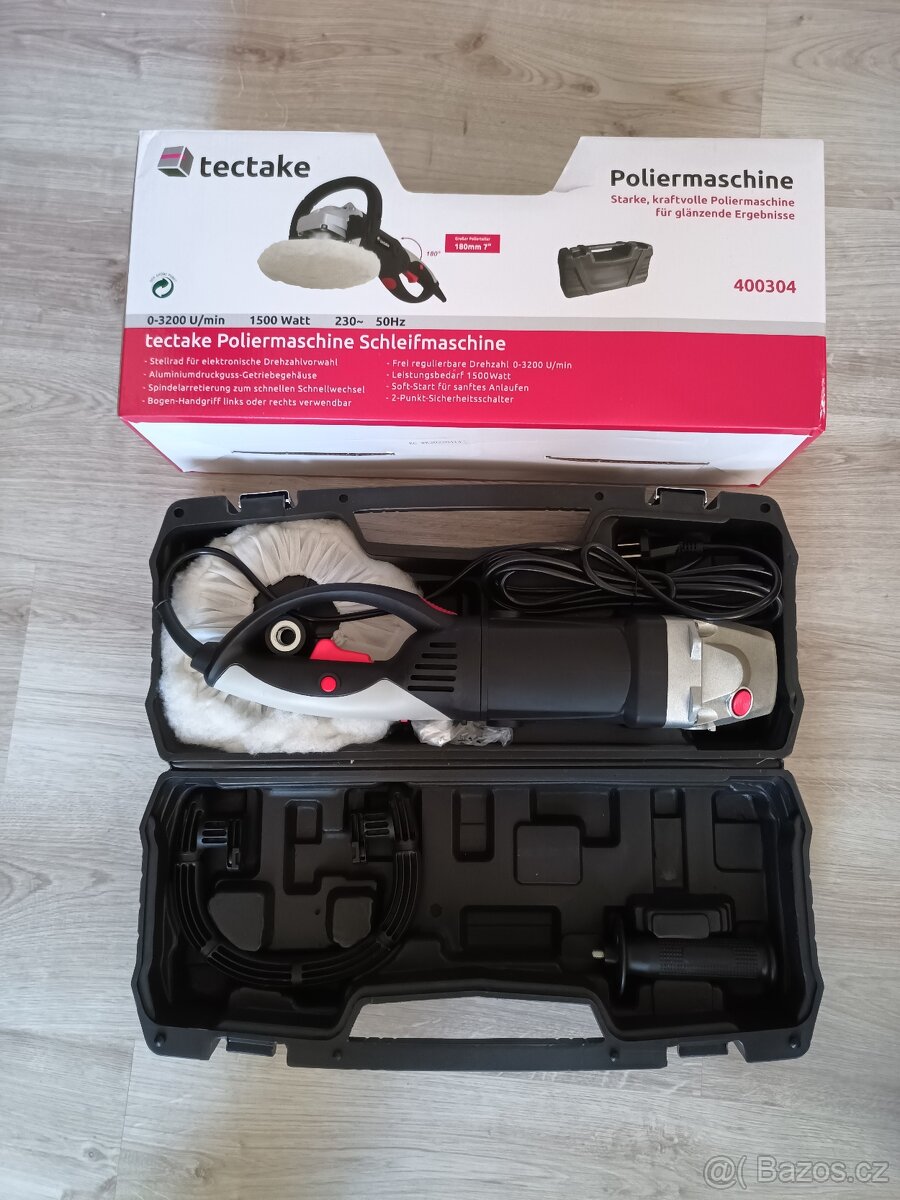 Leštička Tectake 1500W s bohatým příslušenstvím - 7