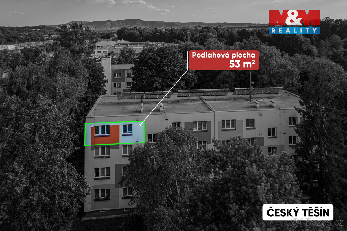 Prodej bytu 2+1, 53 m², Český Těšín, ul. U Mlékárny - 7