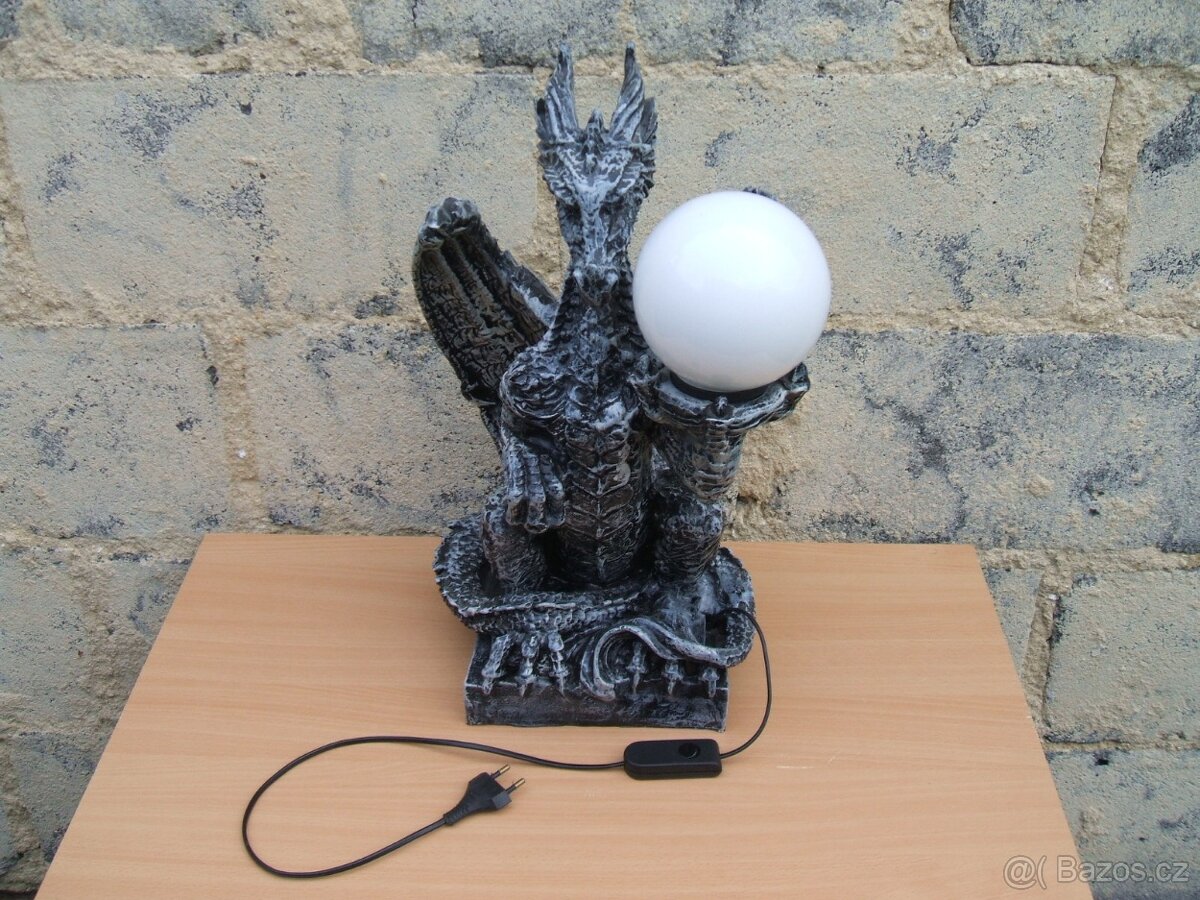 Velká dekorativní lampa-drak - 7