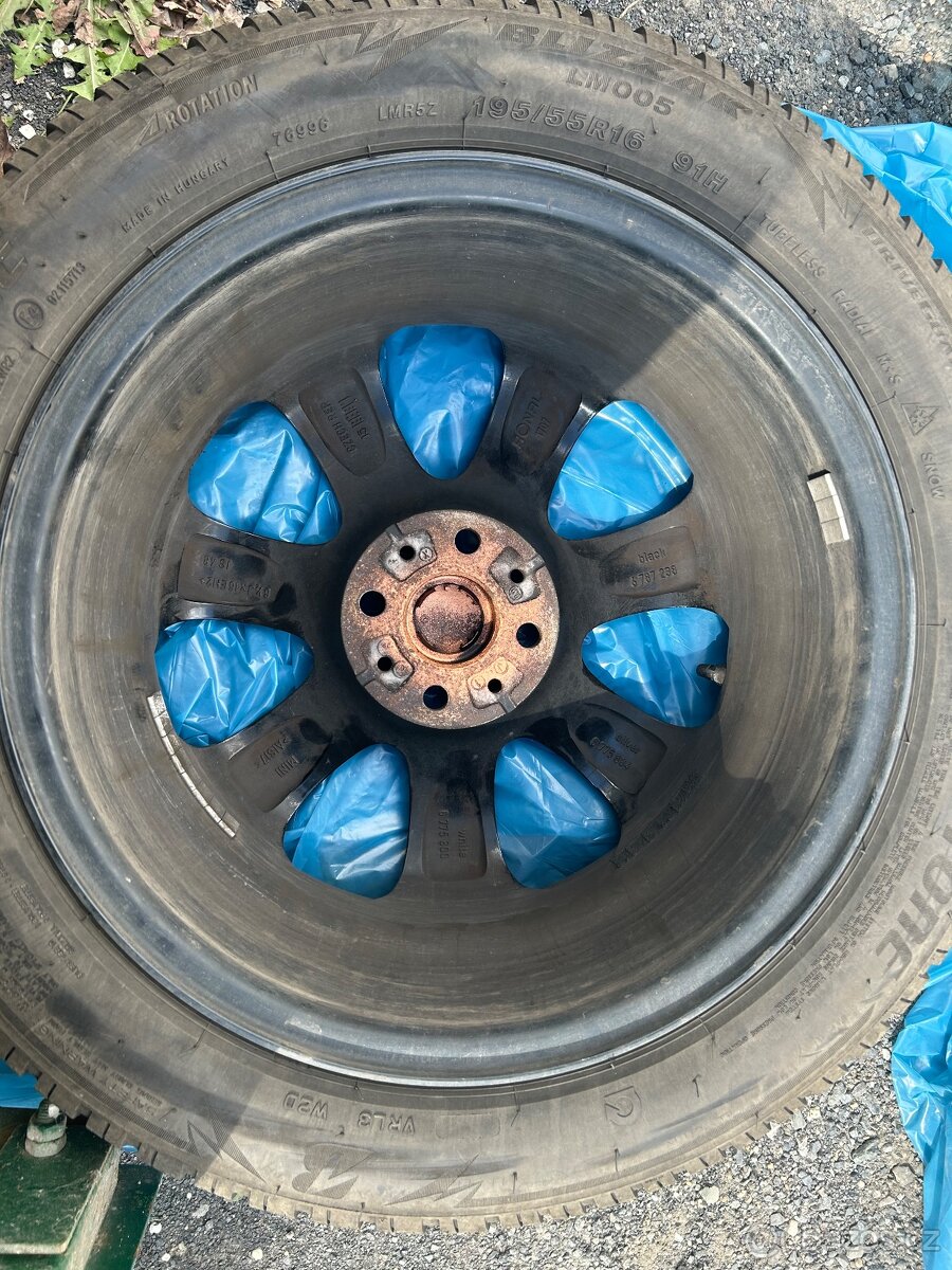 Alu kola 4x100 -MINI R50 R55 R56 16 Inch Black R94 Bridge Sp - 7