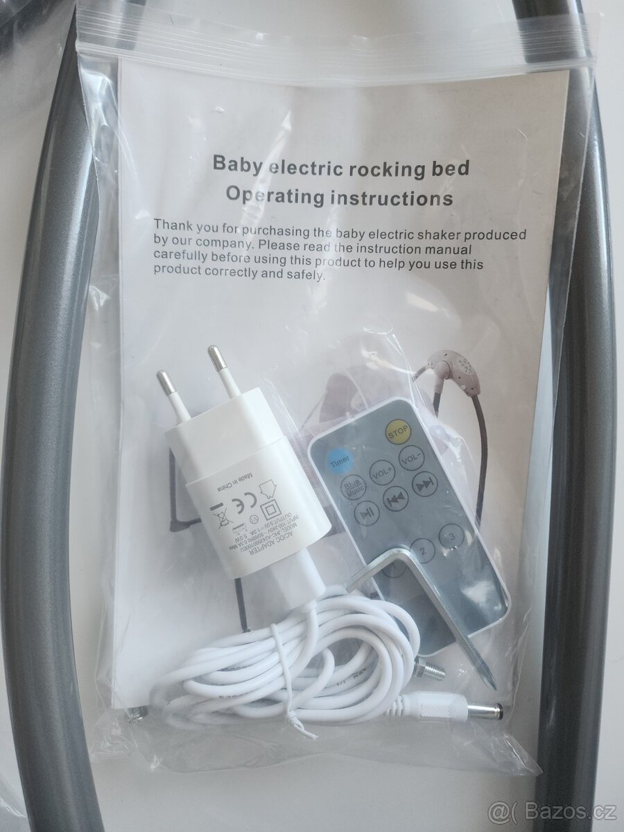 Elektrická dětská kolébka s dálkovým ovládáním - 7