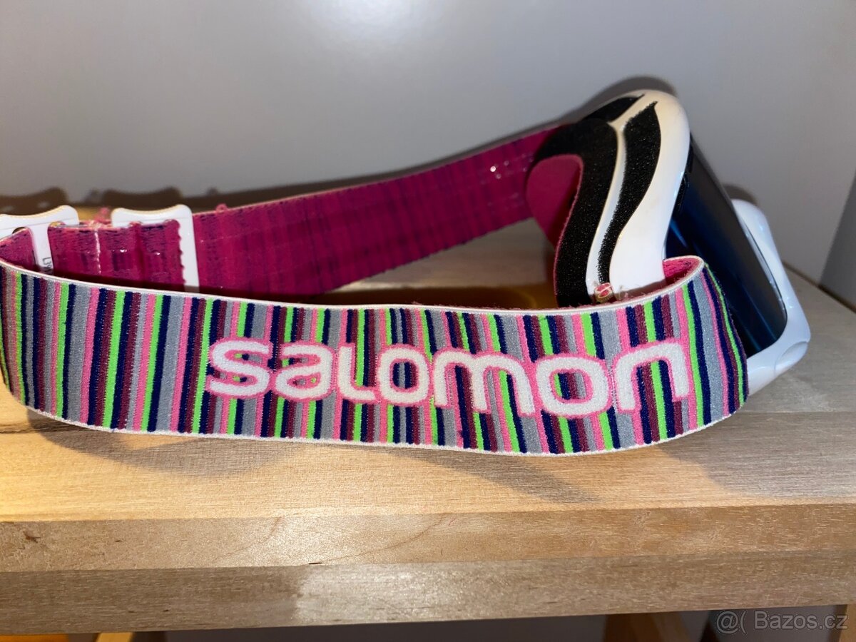 Salomon lyžařská helma + brýle - 7