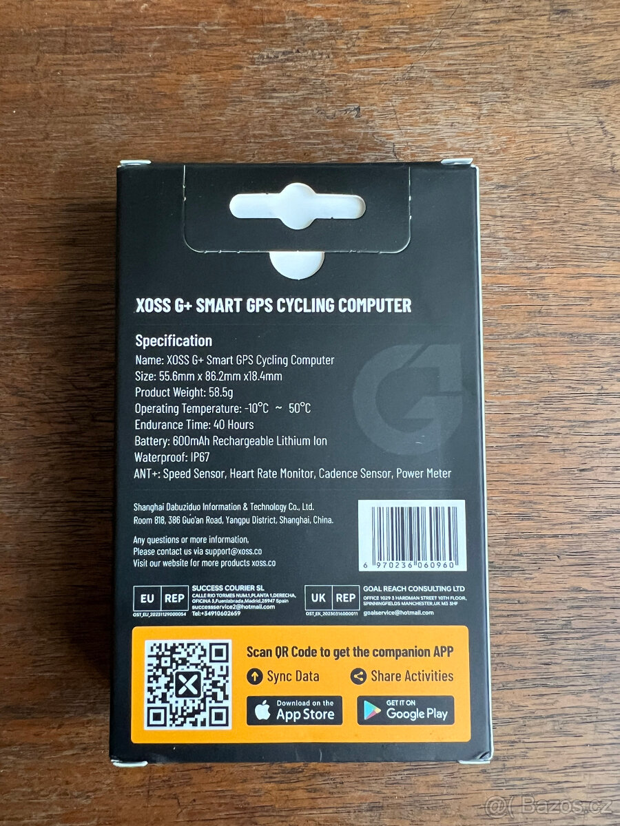 GPS cyklopočítač XOSS G3+ - 7