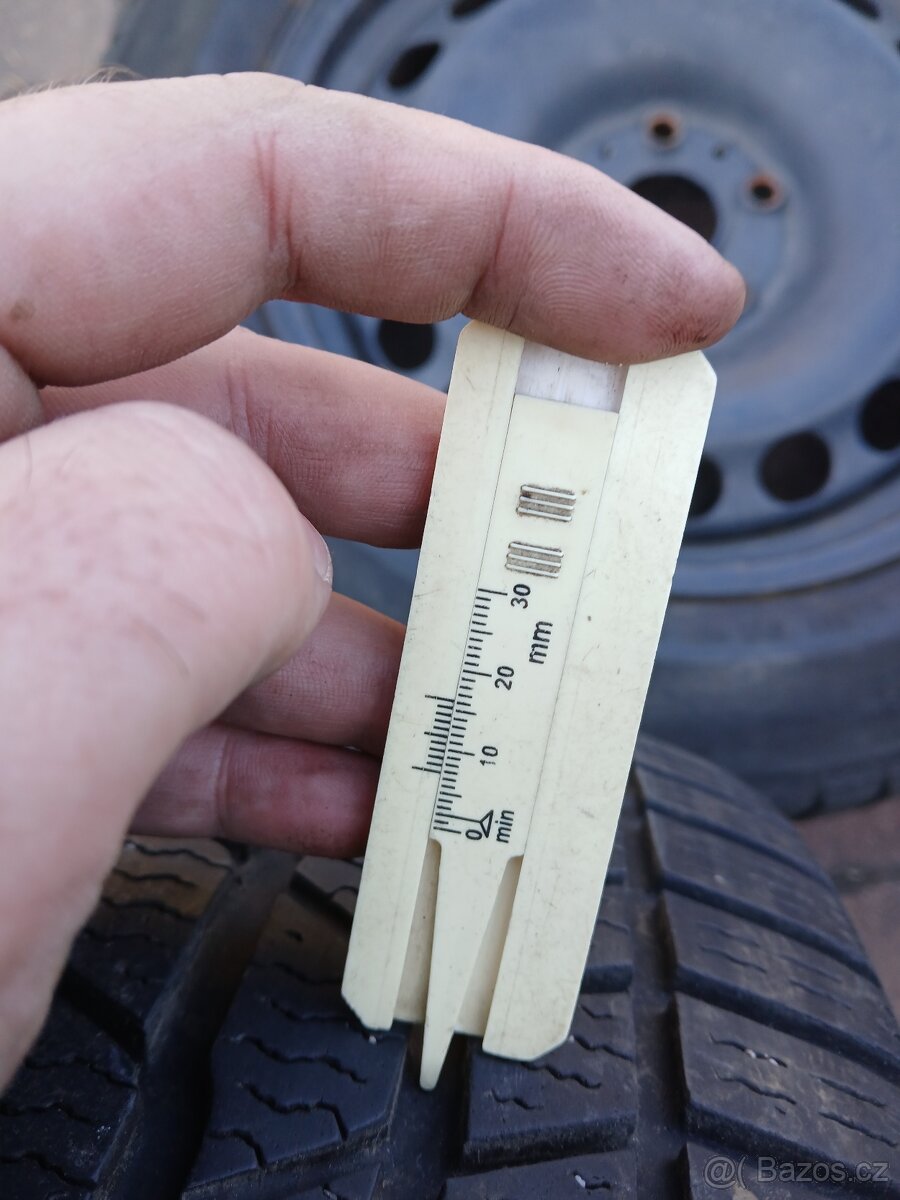 Plechová kola,sada,5x112,ET33,Conti,205/60 R16,2x7,5/2x6mm - 7