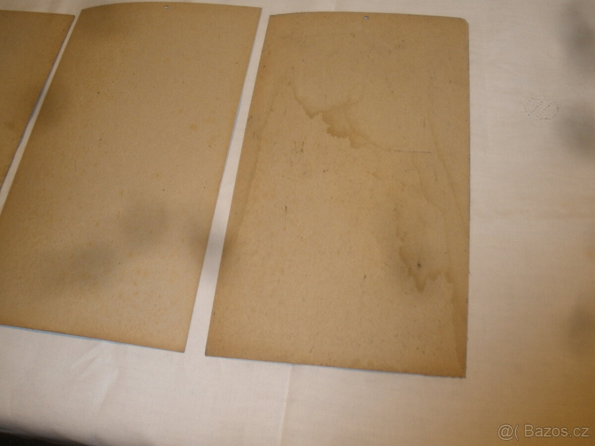 Staré reklamní cedule na kartonu - 7