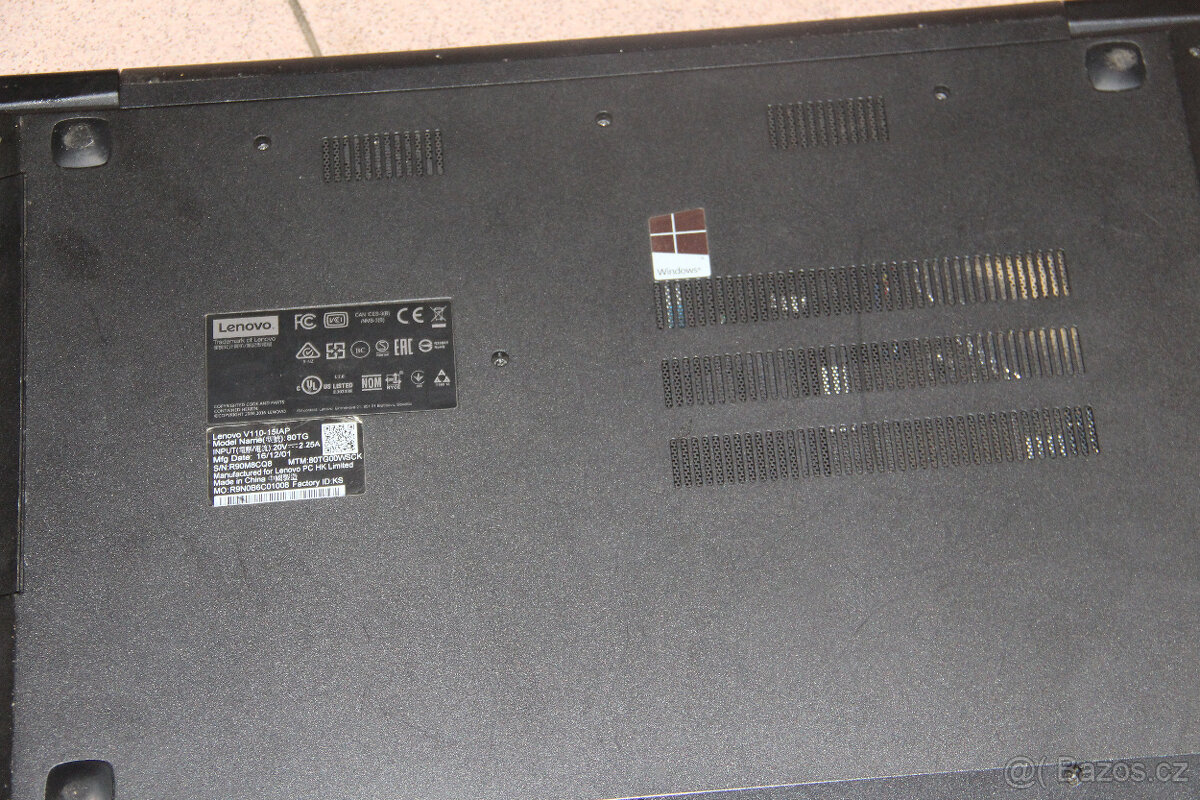 Notebook Lenovo V110-15IAP, 15,6 " 4GB / 1 TB / W10 - 7