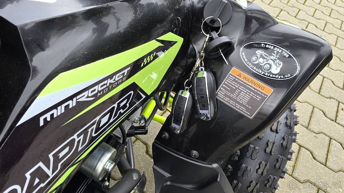 Dětská čtyřtaktní čtyřkolka ATV MiniRaptor 110ccm, - 7