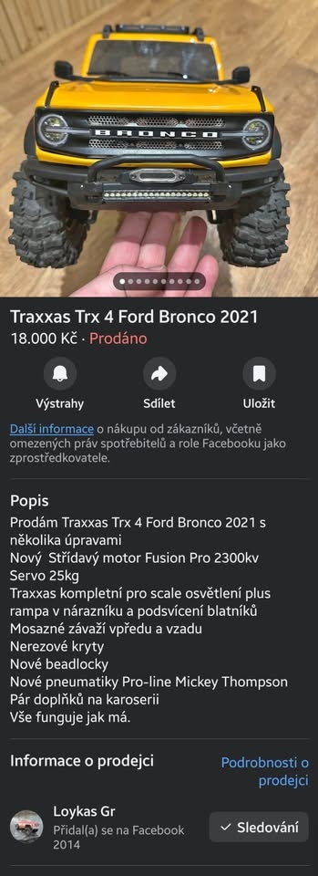 Traxxas Bronco 2021 - luxus stav - tunning - 7