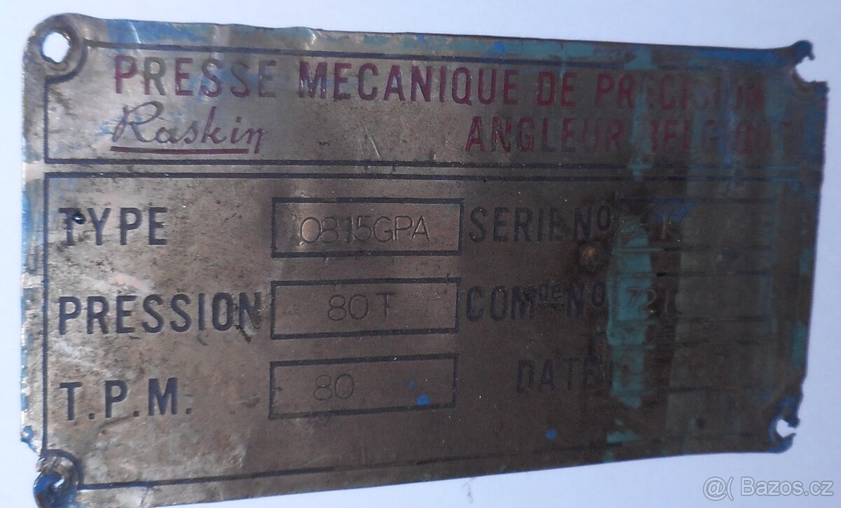 Lis RASKIN 80T 0815GPA, 8500€ - 7