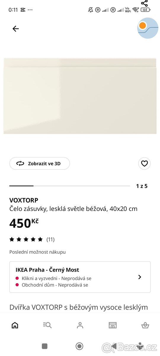 Voxtorp šuplíky na skříňku 6ks10x40 a 1ks 20x40 - 7
