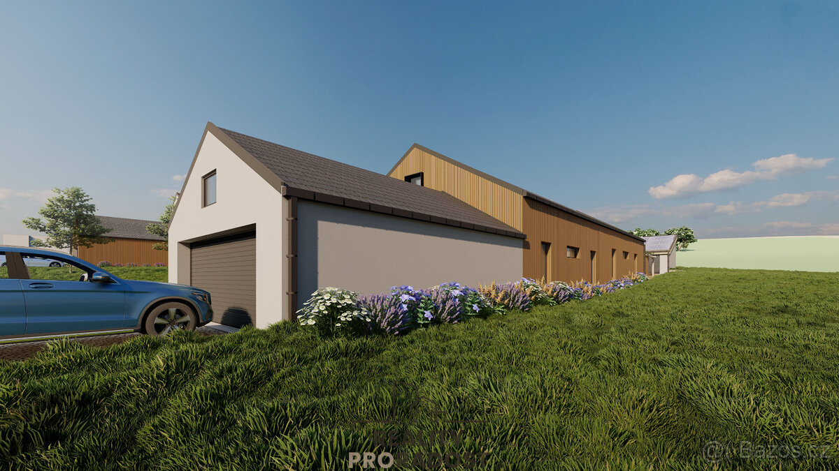 Prodej stavebního pozemku 814 m² s projektem na RD 5+kk - 7