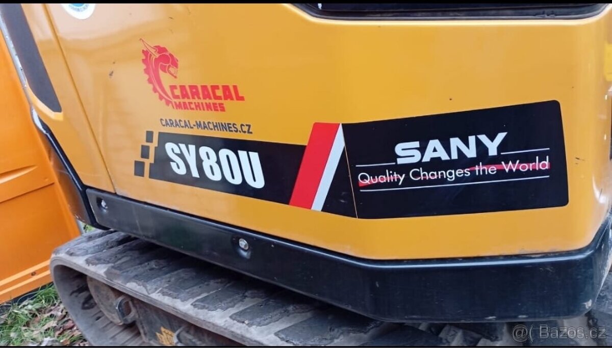 Pásový bagr SANY SY80U - 7
