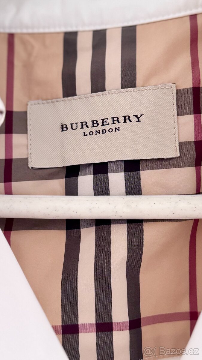 Trenčkot bílý Burberry - 7