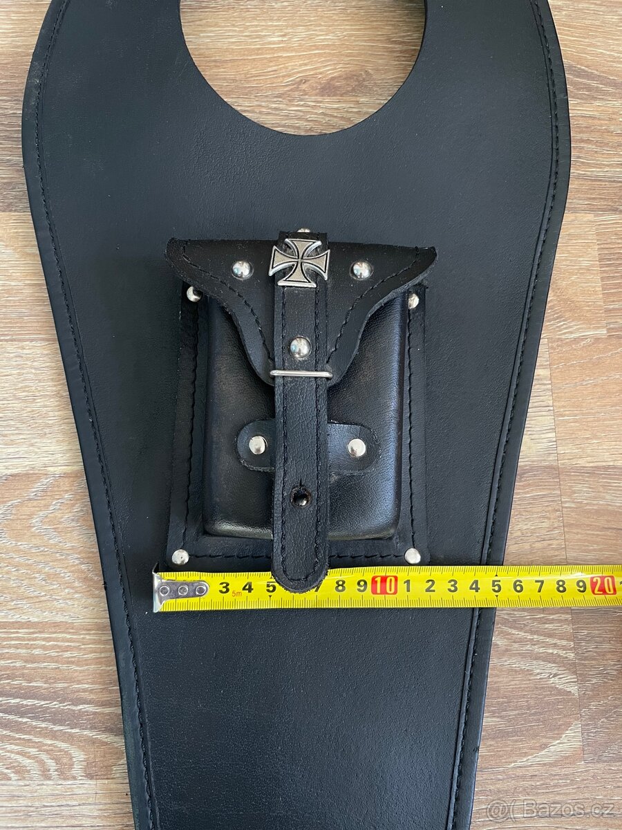 Kožený pás na nádrž k kapsičkou - 7