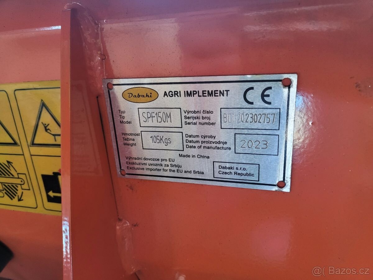 Přední, traktorová radlice Dabaki SPF 150 (vč.DPH) - 7