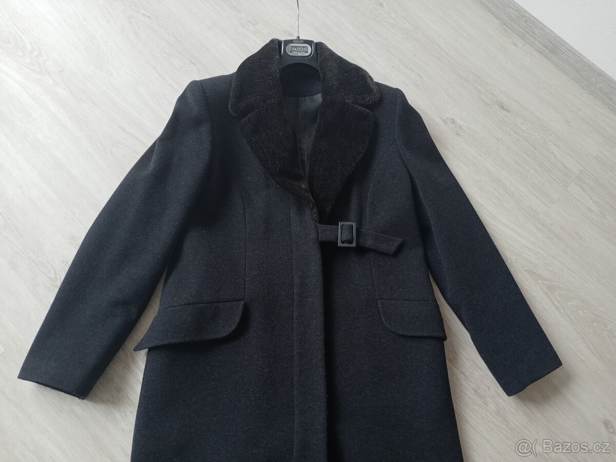 Vlněný kabát s kašmírem vel. 40/L - 7