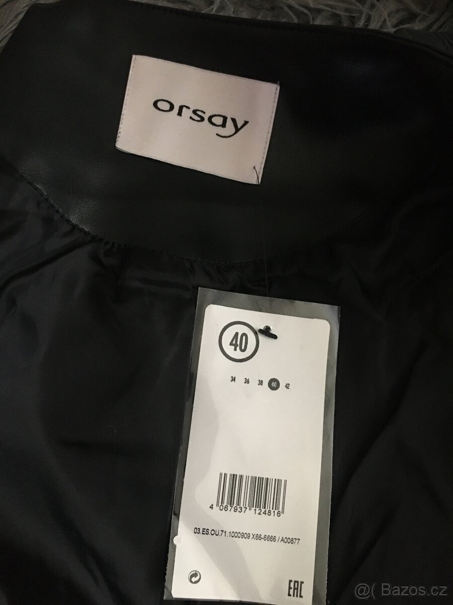 Koženková bunda zn.Orsay vel.L(40) - 7