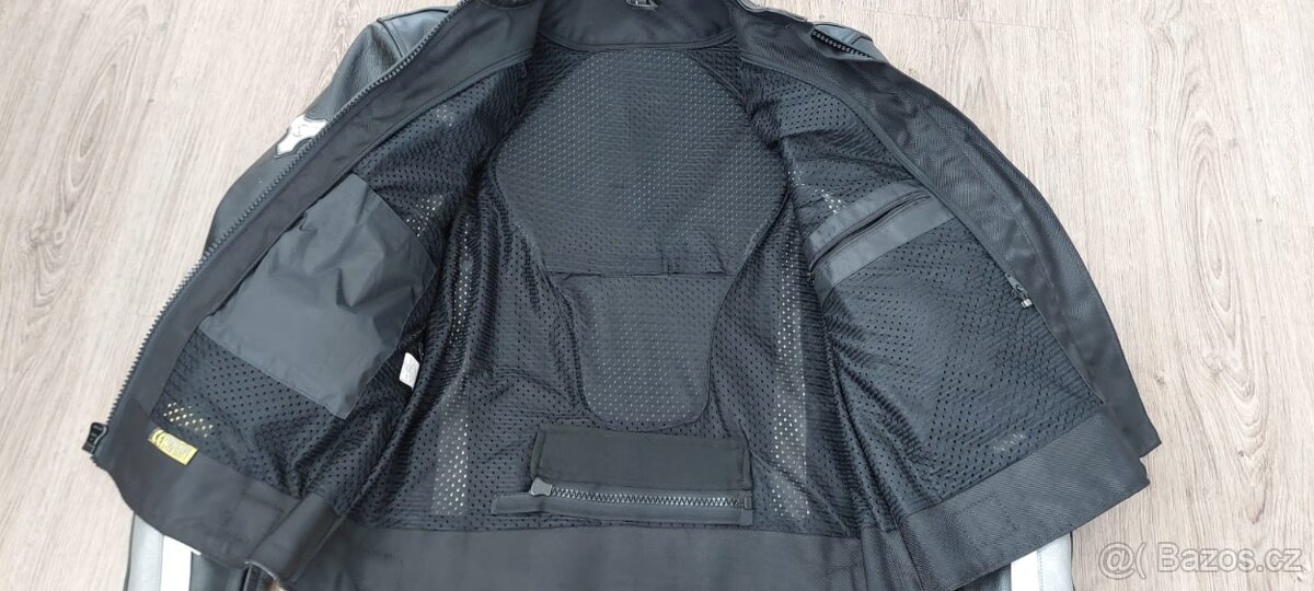 Kožená bunda na motorku Spark - 7