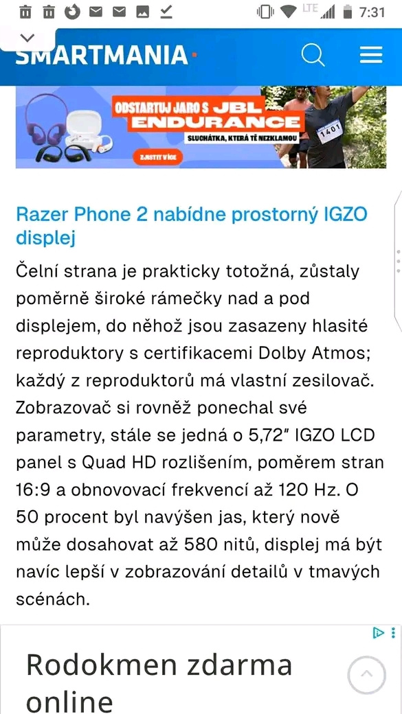 Razer Phone 2 herní mobil - 7