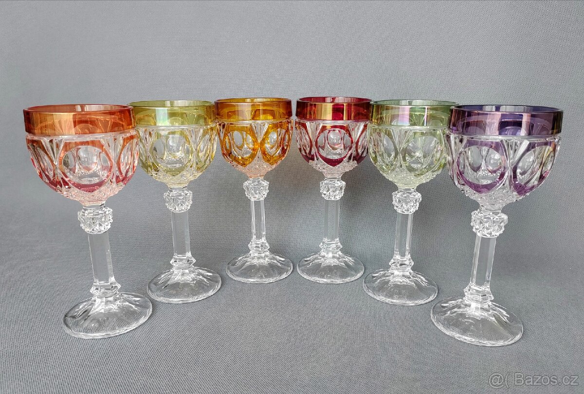 Luxusní sada křišťálových broušených sklenic od Hofbauer - 7