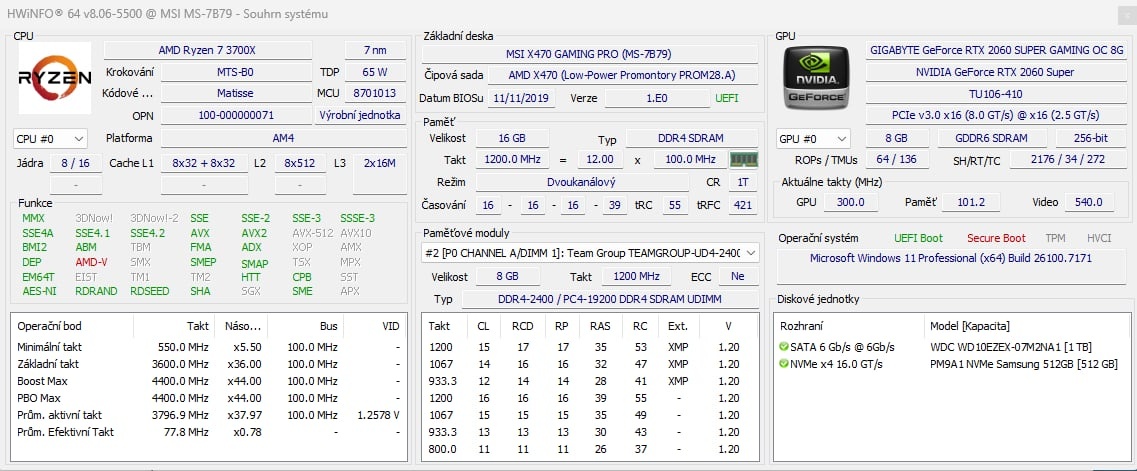 PC RYZEN 7-3700x / RTX 2060 8GB / NVMe 512GB další... - 7