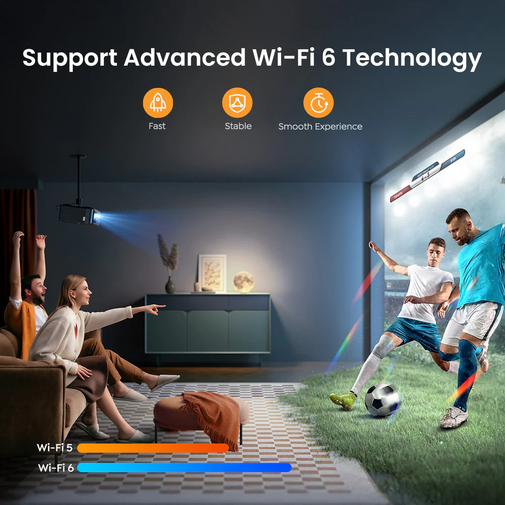 YABER K2s chytrý projektor pro domácí kino + Google TV - 7