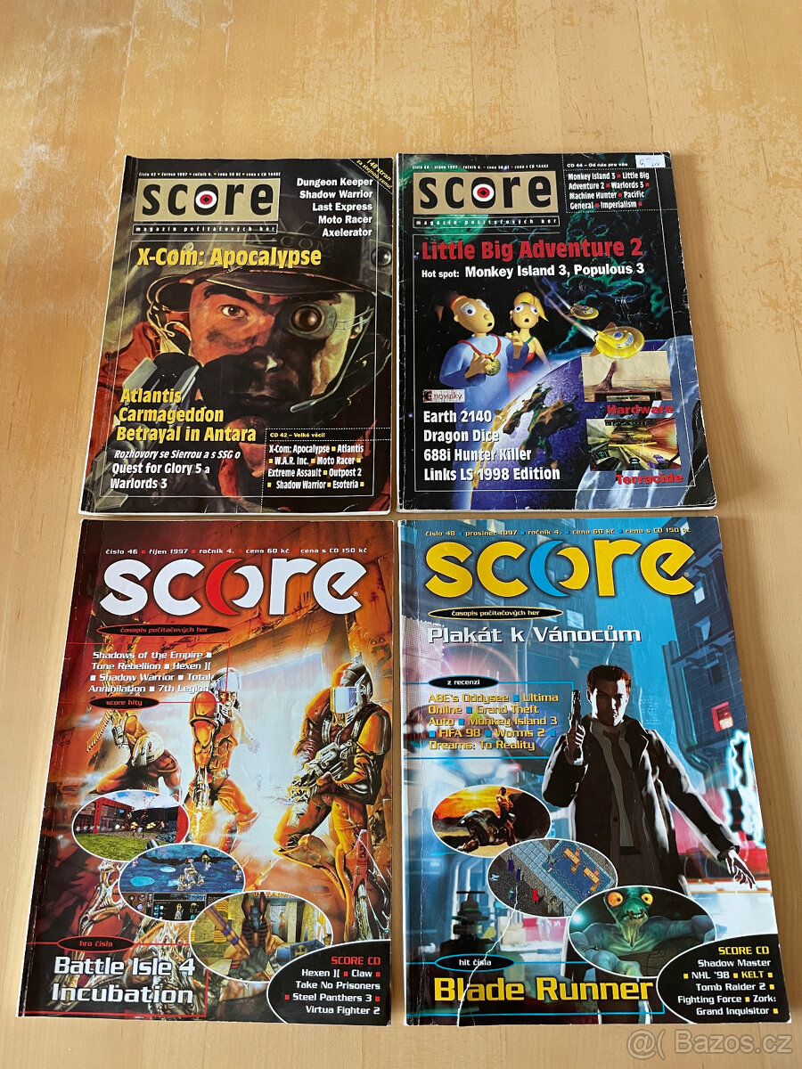 Časopis Score: 40 čísel, ročníky 1,2,3,4,5,6,7,8,13,15 - 7