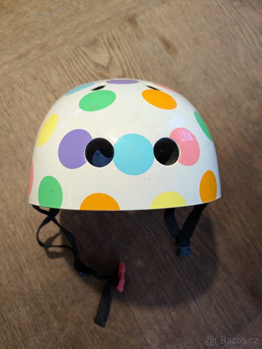 dětská helma na kolo Kiddimoto, puntíky - 7