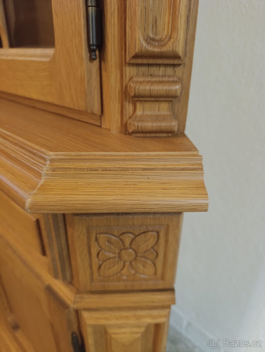 Rustikální příborník, vitrína, masív, Nábytek s příběhem - 7