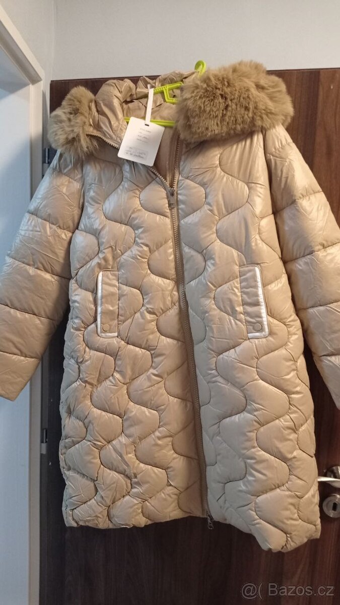 Dámská zimní bunda, velikost XXL, barva: béžová - 7