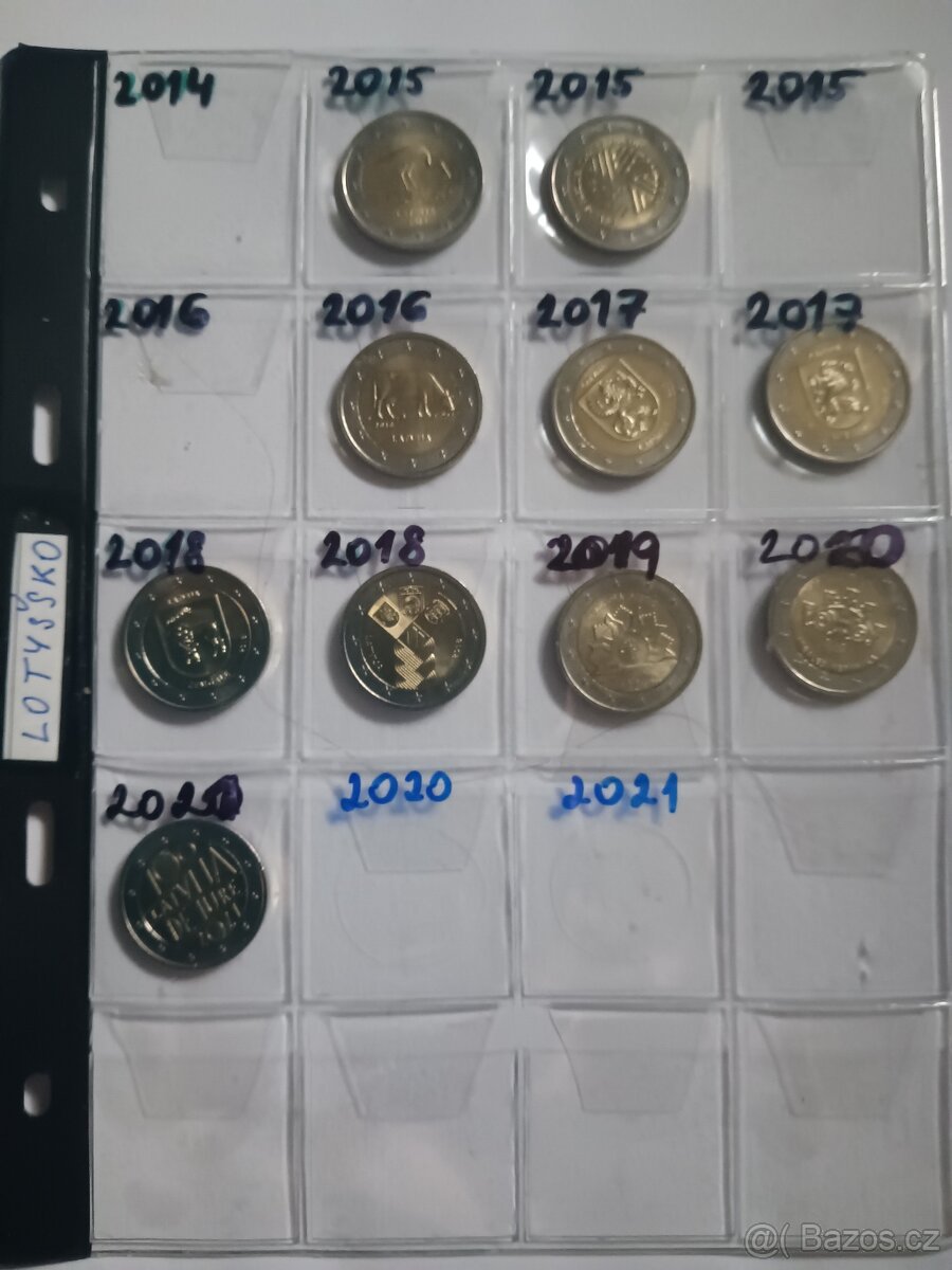 Sbírka euromincí 2€ ca 200ks - 7