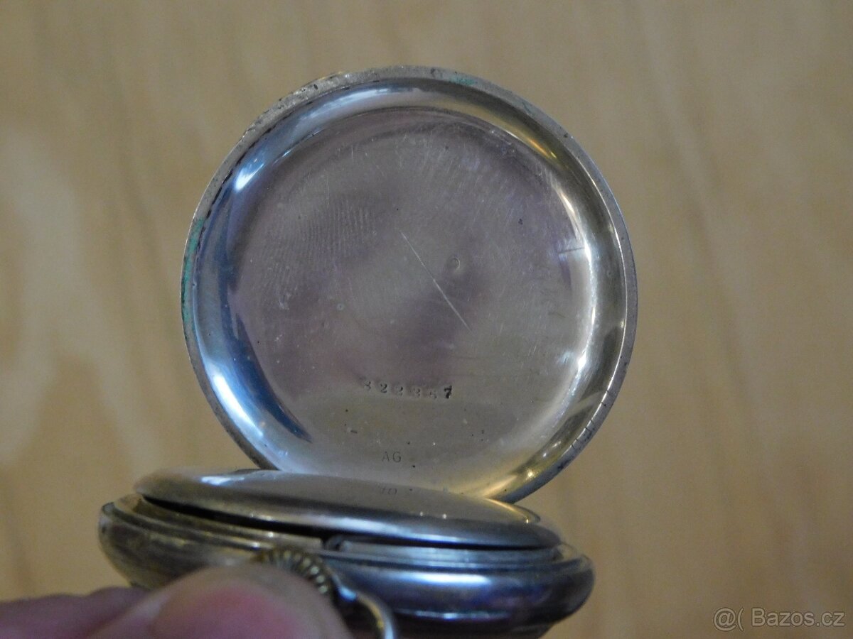 Starožitné kapesní hodinky s Chronographem - 7