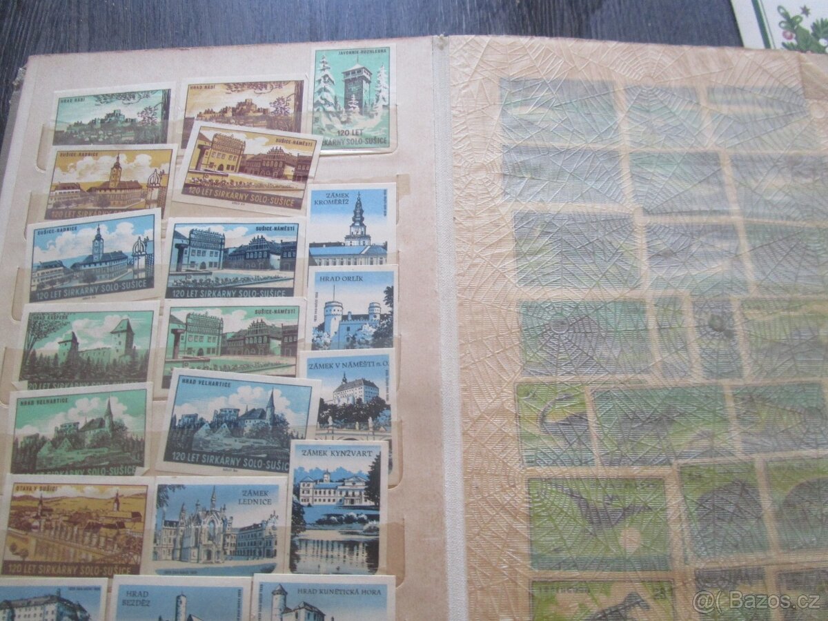 staré album -nálepky od sirek - 7