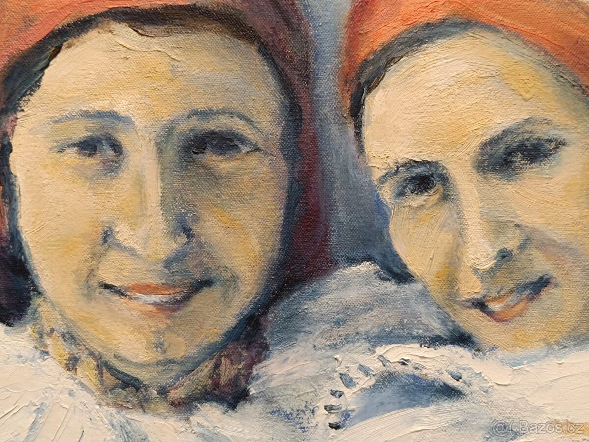 Obraz Veselanky, Jaromír Hynšt, olej 48x64 - 7